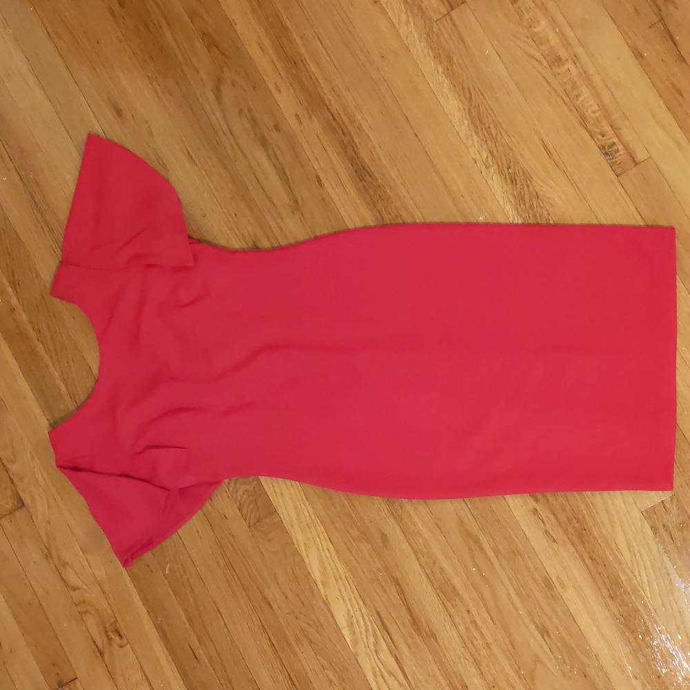 Size 8 Calvin Klein Midi Red Dress